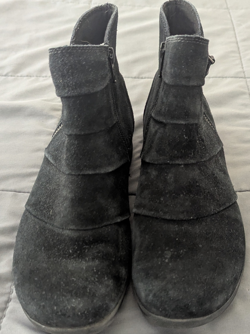 Clarks Collection Side Zip Ankle Boot Boots Black US 8M